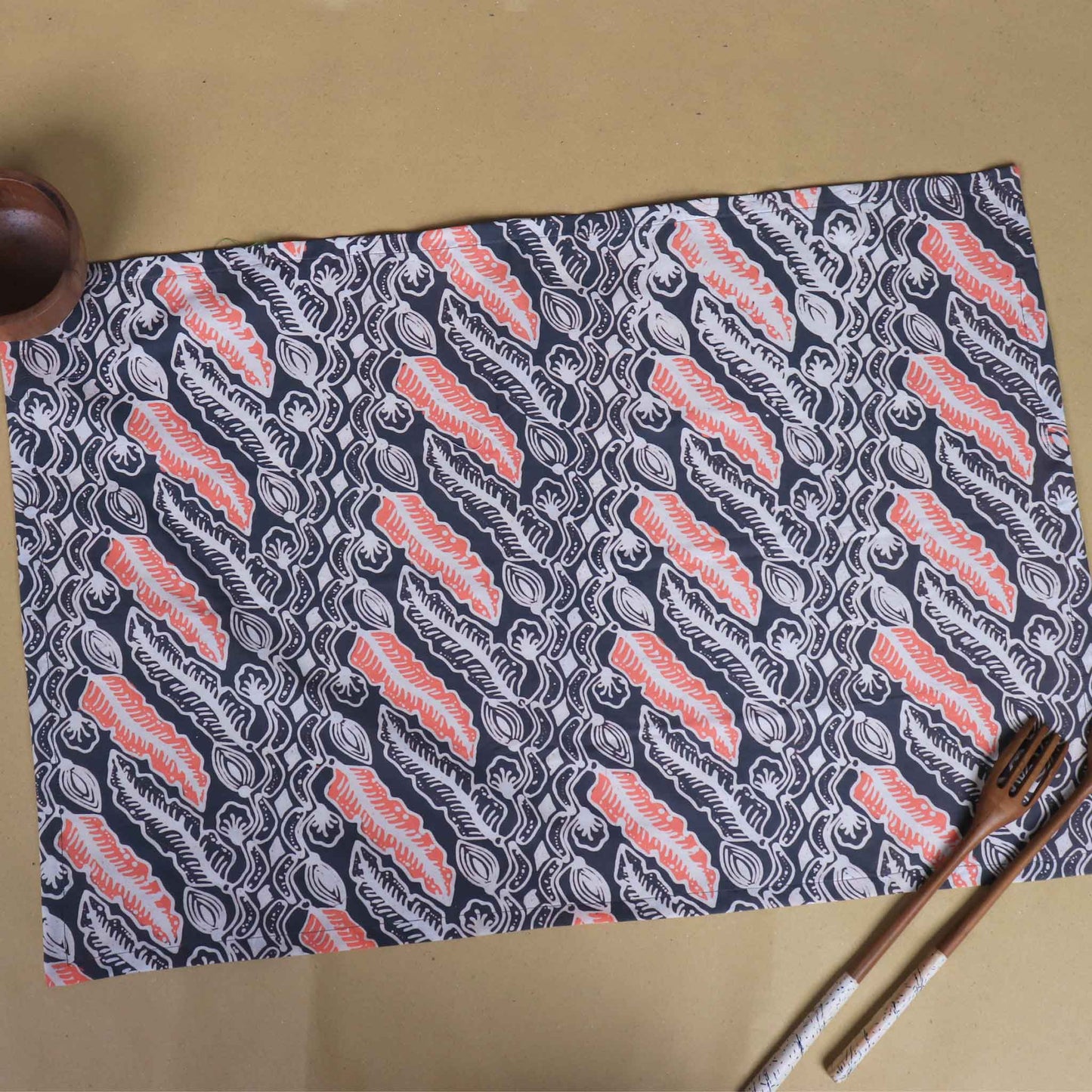 Batik Tea Towel Hand Dyed, Summer Night, Hand Dyed, 100% Cotton