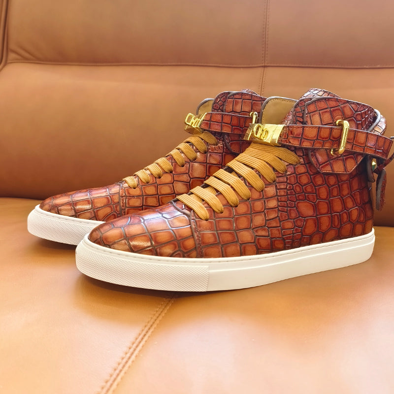 Sovereign High-Top Luxe Sneakers