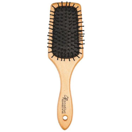 Eco-Friendly Wood Paddle Nylon Hair Brush