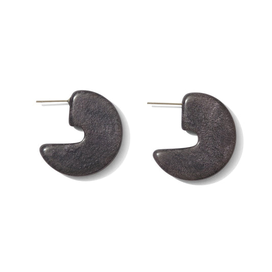 Marbled Resin Hoop Earrings