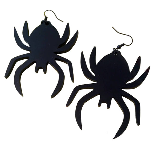 Big Acrylic Spider Earrings