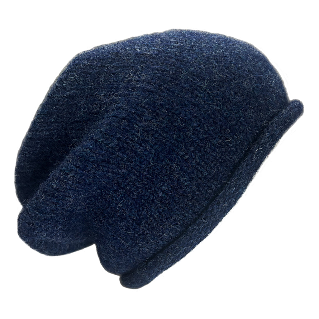Navy Essential Knit Alpaca Beanie
