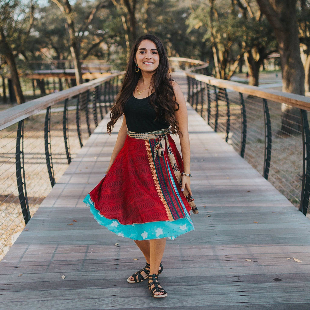 The Original Boho Reclaimed Sari Wrap Skirt