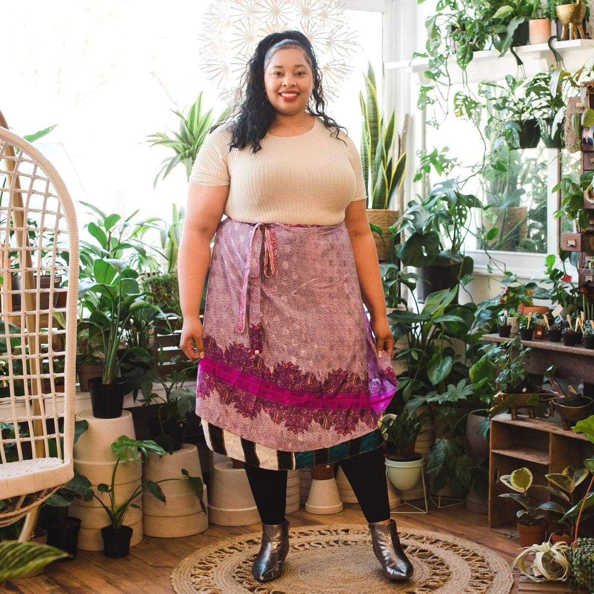 The Original Boho Reclaimed Sari Wrap Skirt