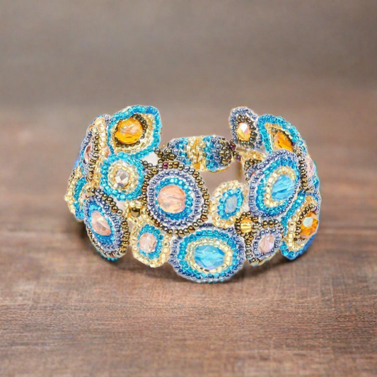 Bola Seed Bead Magnetic Closure Bracelet - Guatemala
