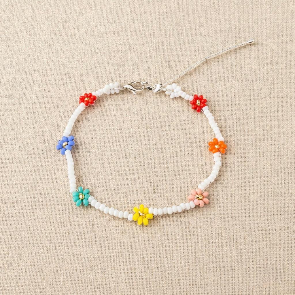 Daisy Seed Bead Bracelet - Guatemala