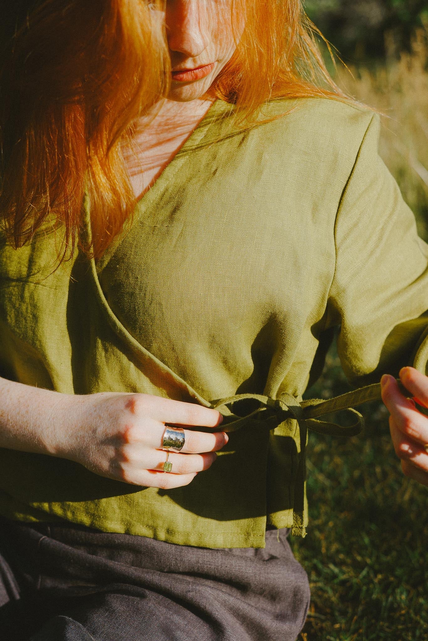 Artemis Top in Avocado