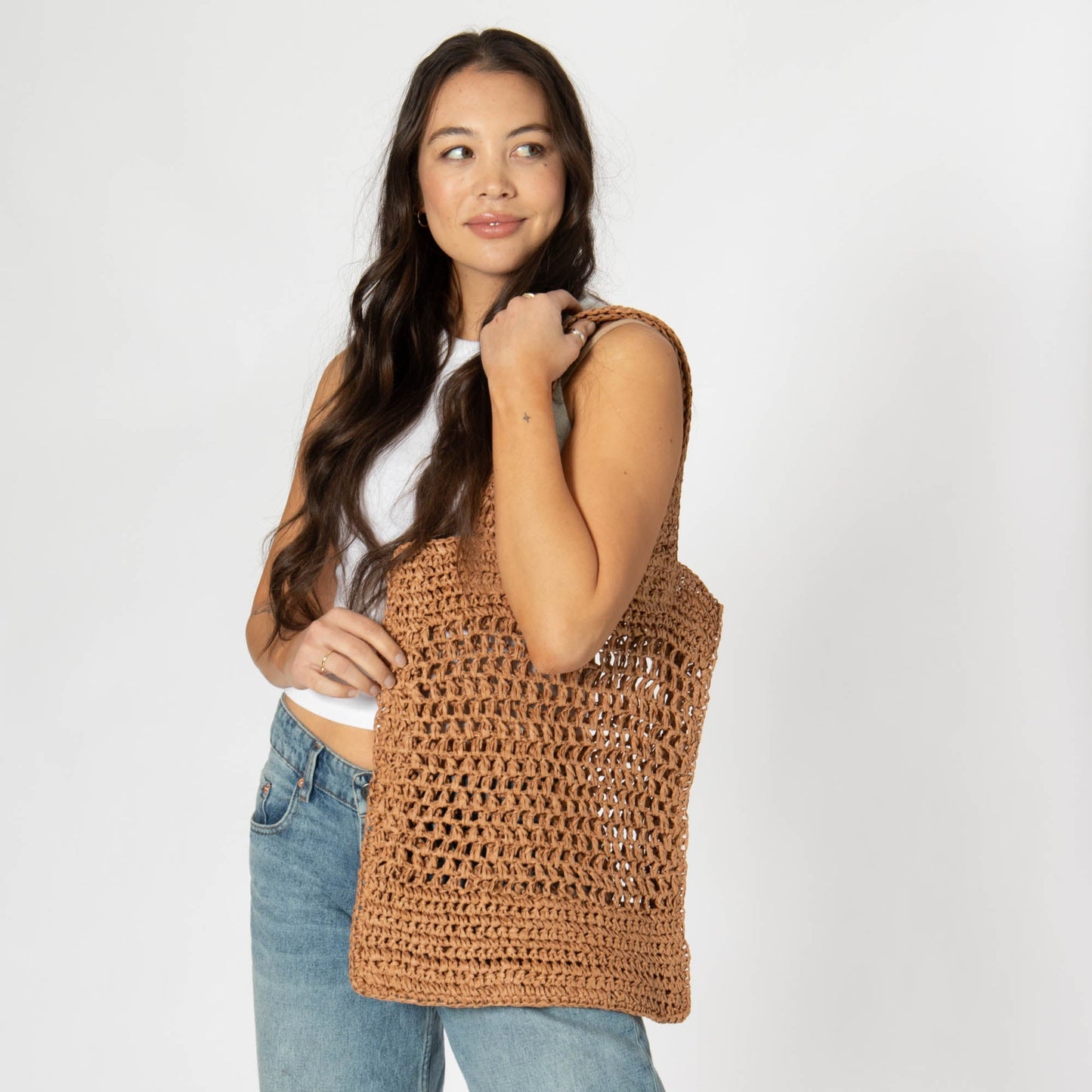 Ana - Open Crochet Tote
