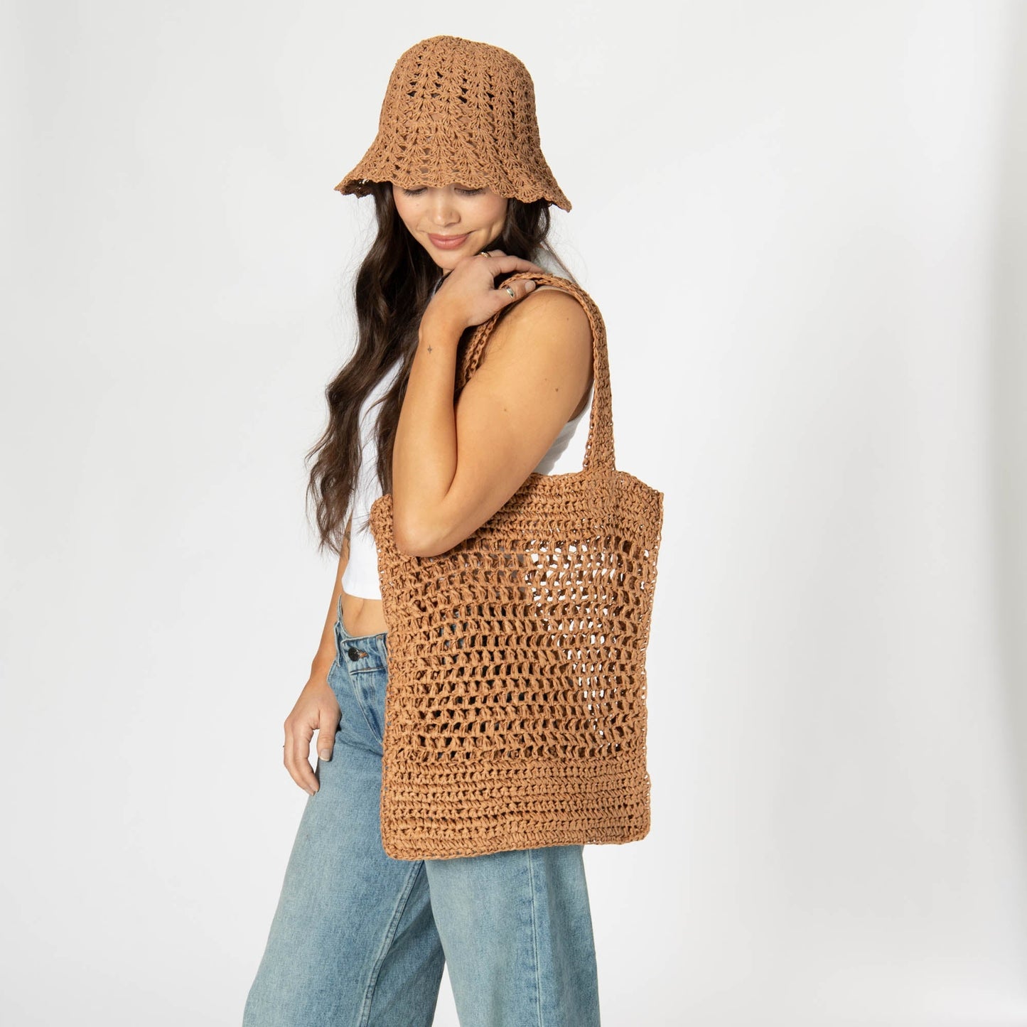Ana - Open Crochet Tote