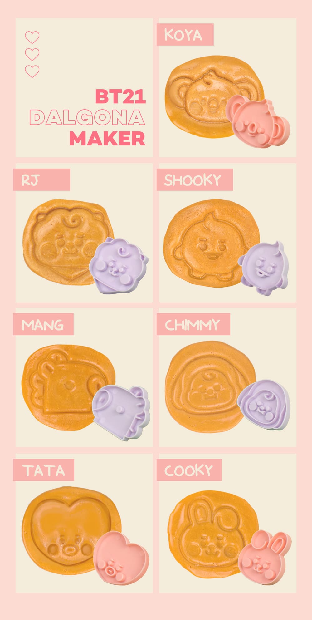 BT21 Baby Dalgona Maker