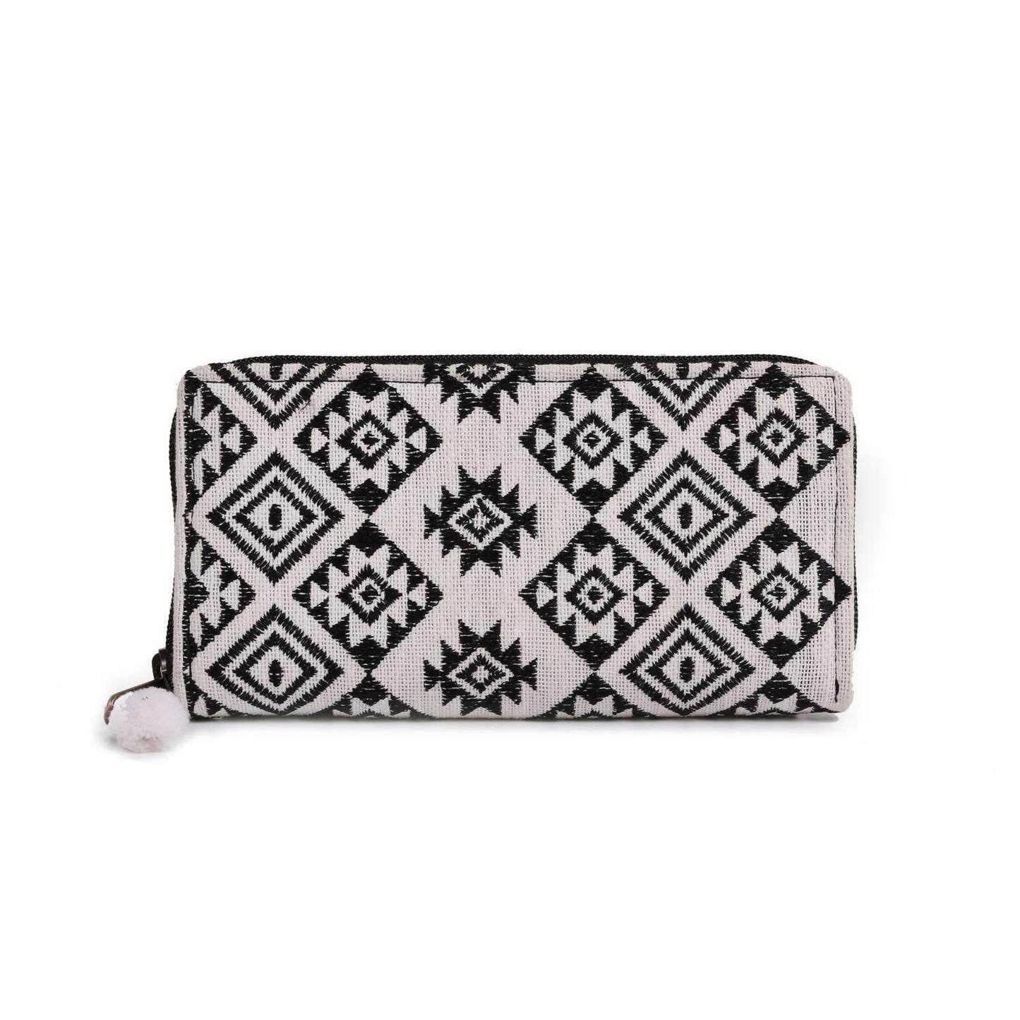 Diamond Star Embroidered Boho Handmade Wallet - Thailand