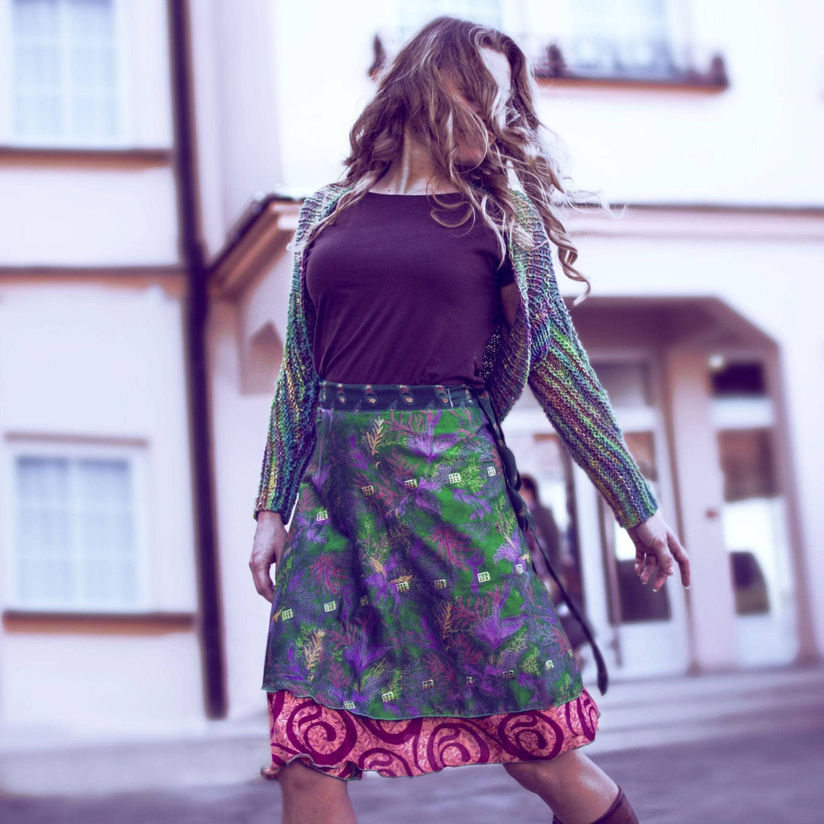 Fall Essentials – 2 Wrap Skirts & Accessories Bundle
