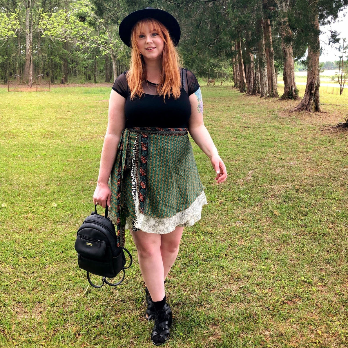Fall Essentials – 2 Wrap Skirts & Accessories Bundle