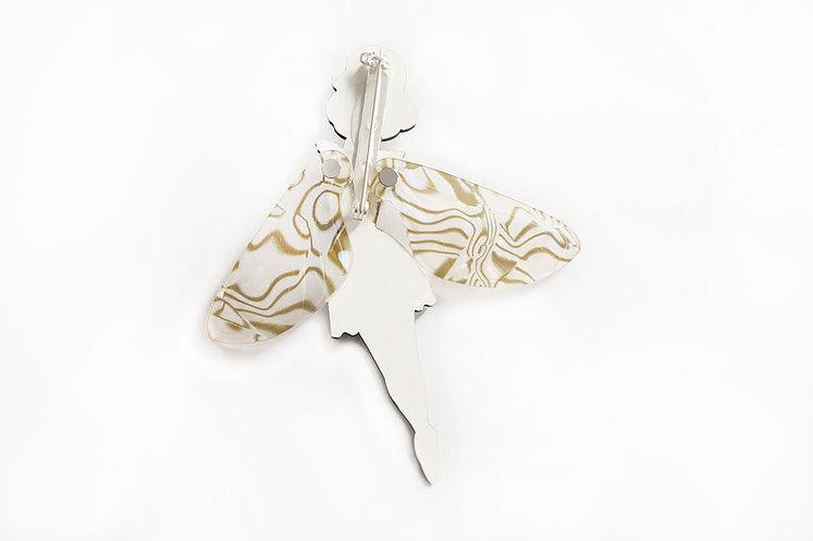 Butterfly Woman Halloween Brooch by Laliblue