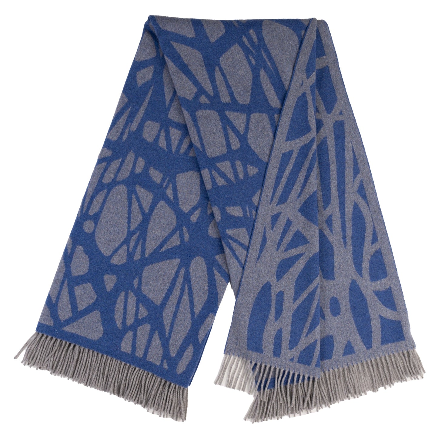 Southampton Home Monarch Merino Fleece Throw ~ Blue ~