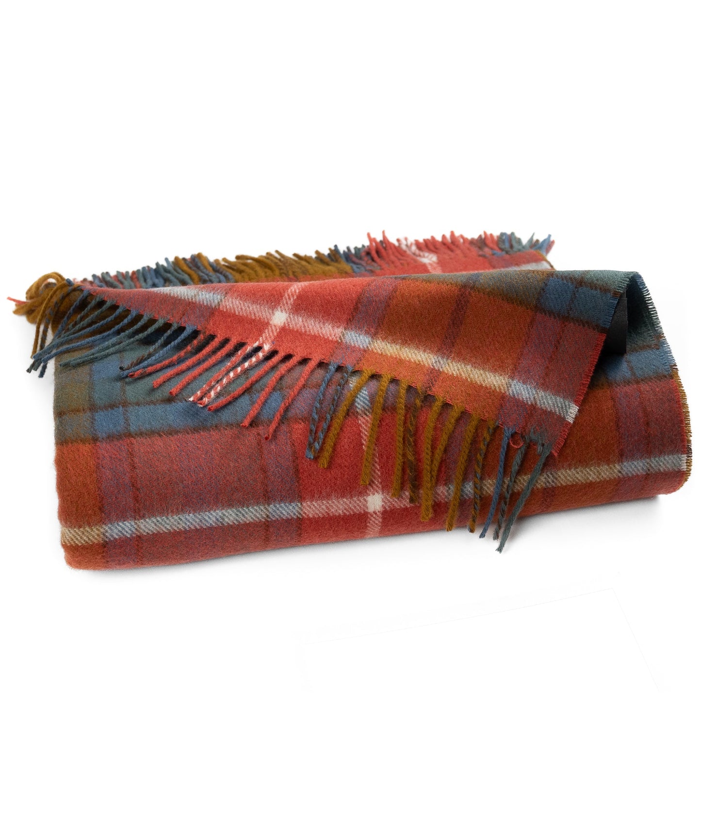 Highland Tartan Tweed Merino Wool Throw ~ Antique Buchanan~