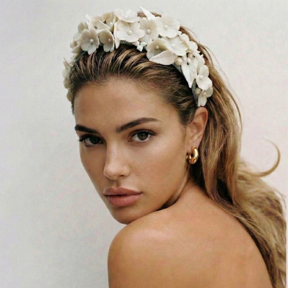 Stephanotis Pearl Floral Headband