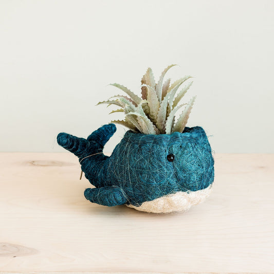 Wicker Whale Planter - Coco Planter | LIKHÂ