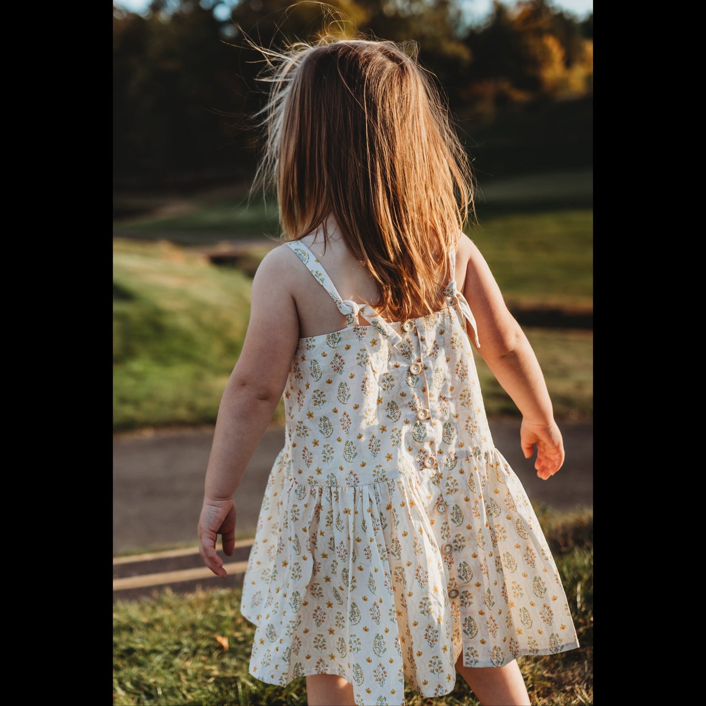 Hikari Pintuck Dress- Sonny Blossom