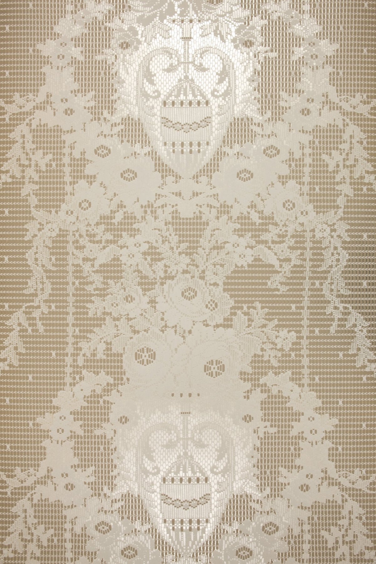 Prince of Scots Rose Damask Paper Lace Paper Wallpaper