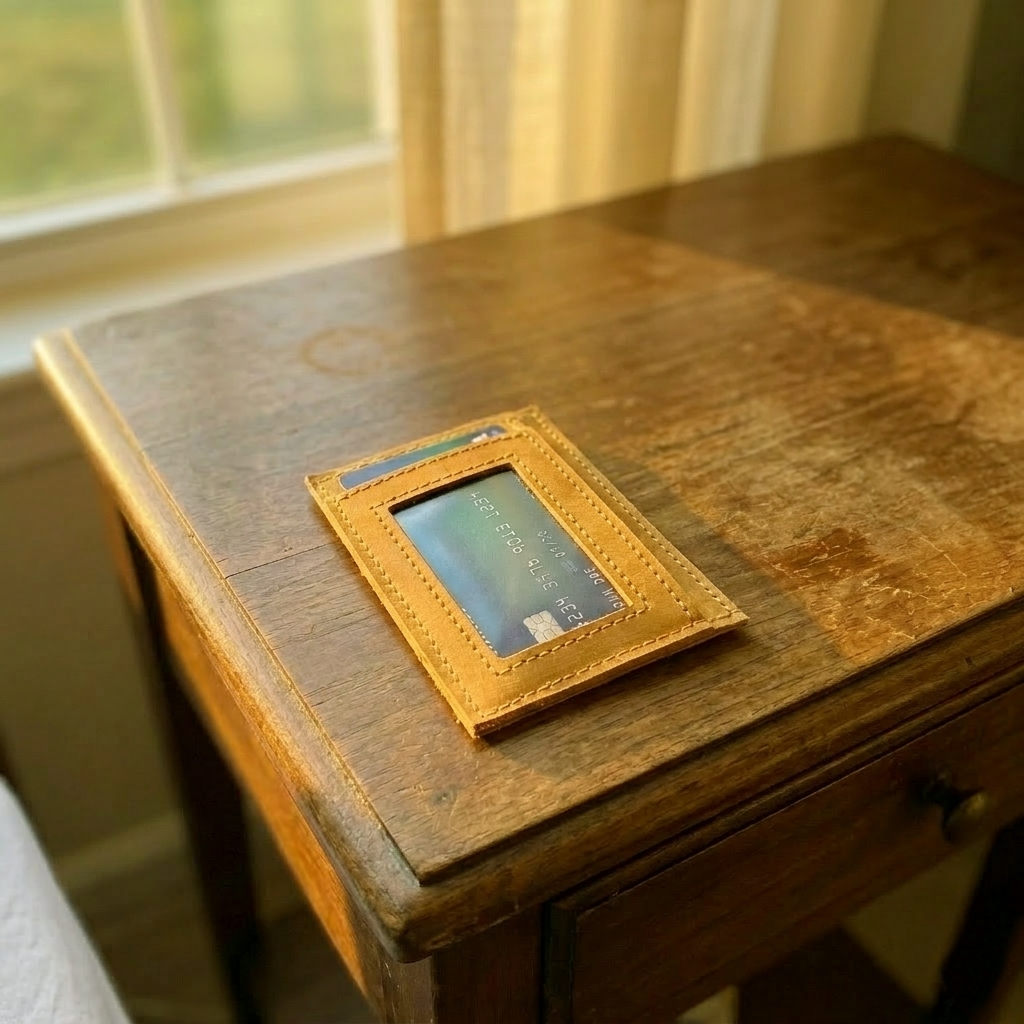 Card Holder Wallet in Amber
