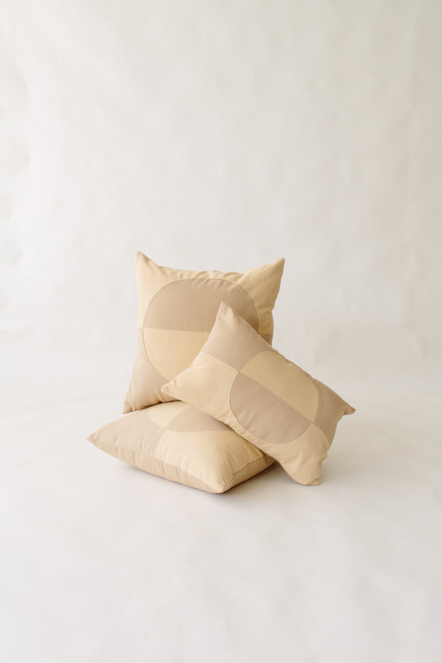 LOOM Imports Beige Stripe Moon Lumbar Pillow cover