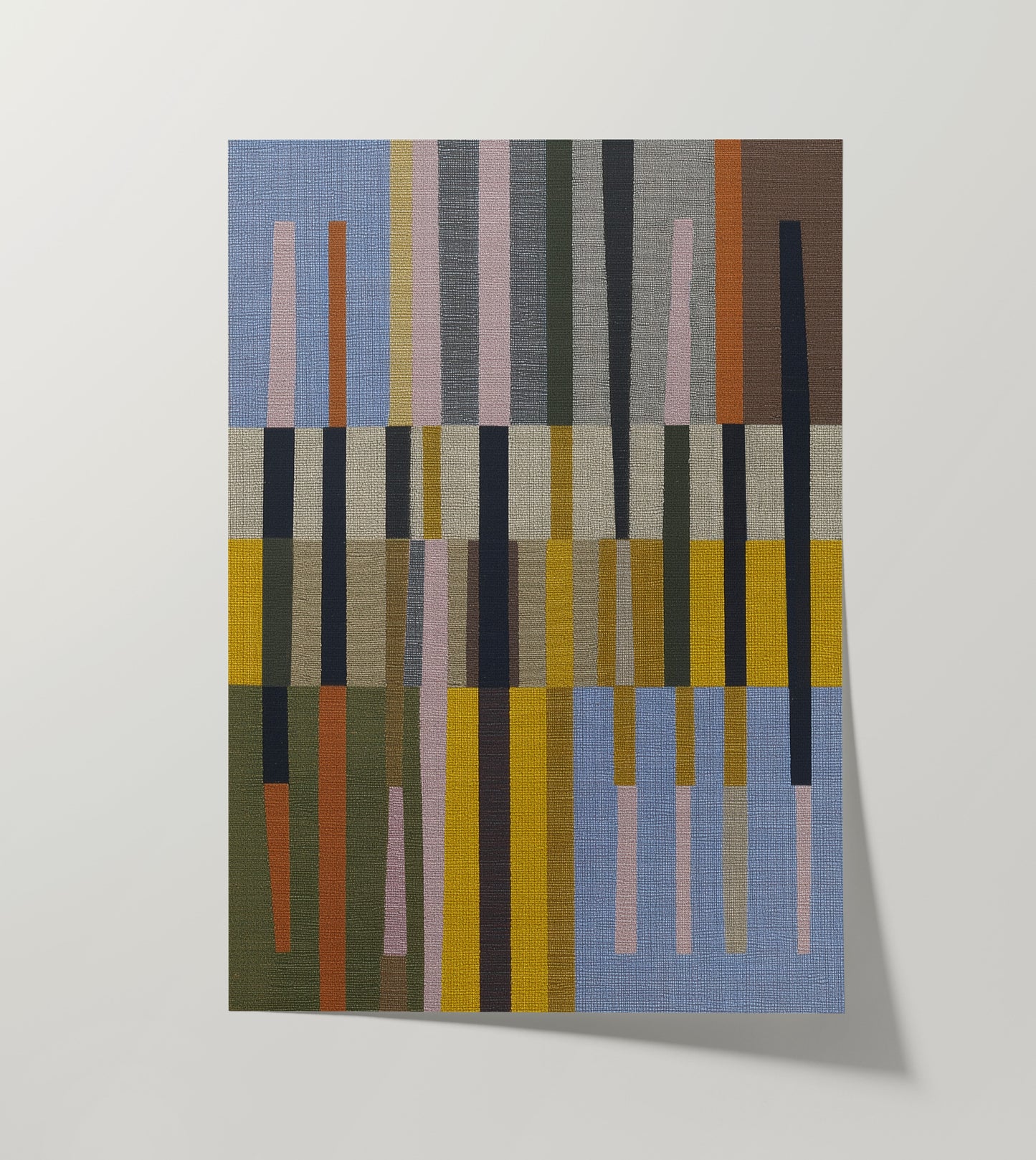 Woven Perspectives No. 09 — Geometric Abstract Art Print