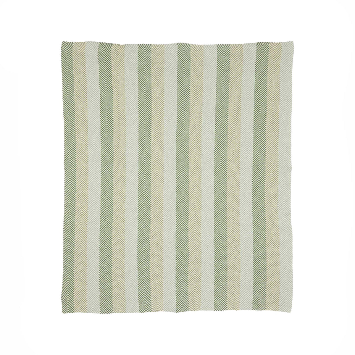 Herringbone Hues - Cotton Sustainable Knit Striped | Chevron Throw Blanket