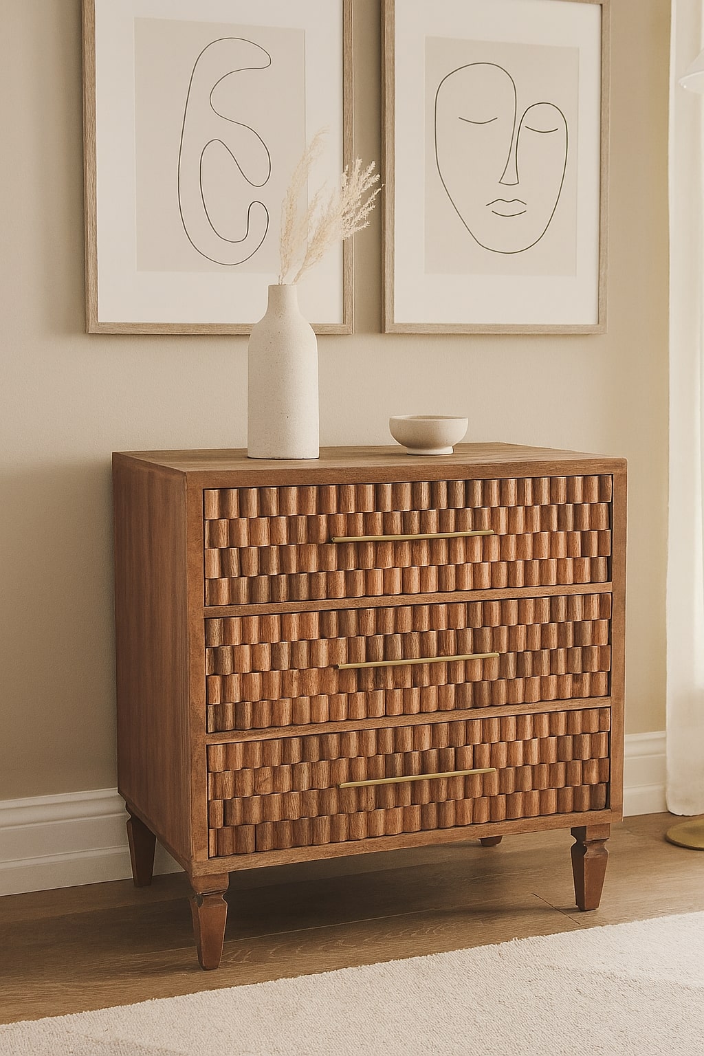Solid Wood Arno Chest