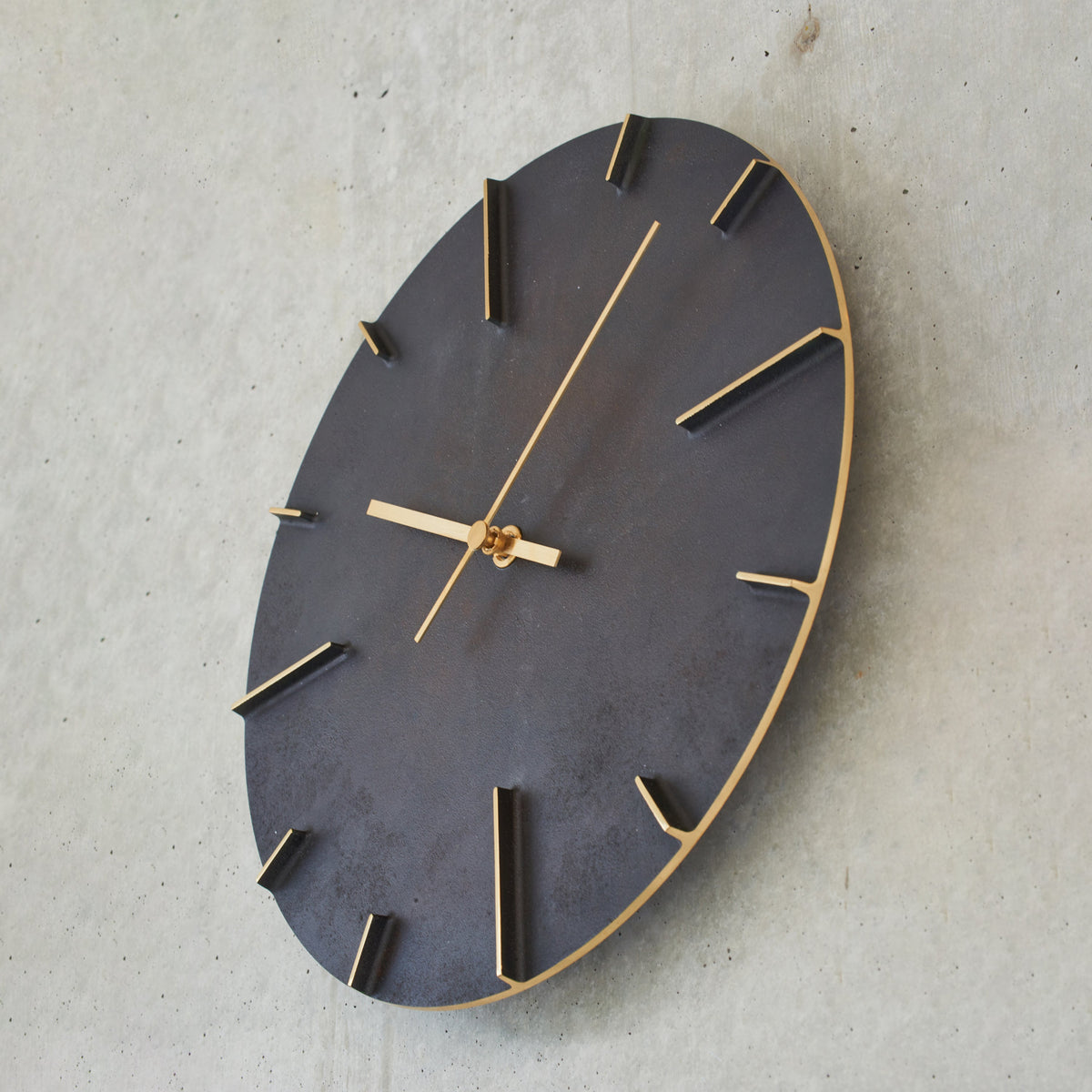 Lemnos Quaint Cast Brass Clock