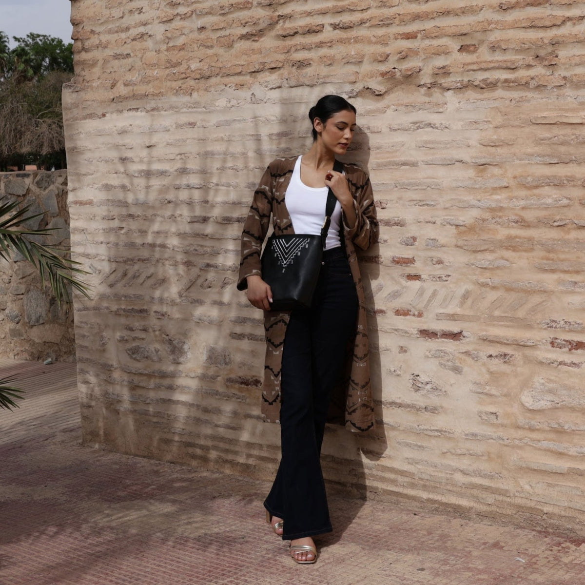 Kasbah Leather Bucket Tote