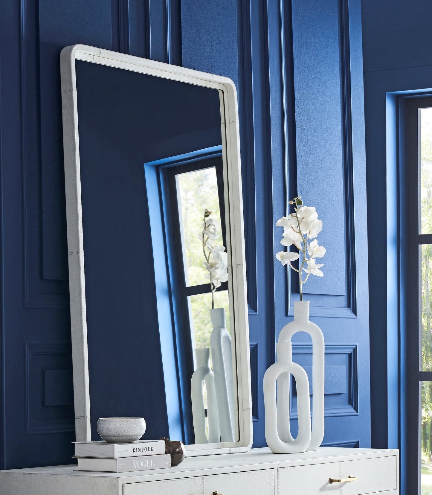 Berkeley Leather Framed Wall Mirror