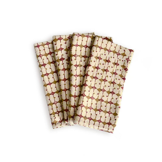 Sustainable Dinner Napkins (Set of 4) - Golden Hour