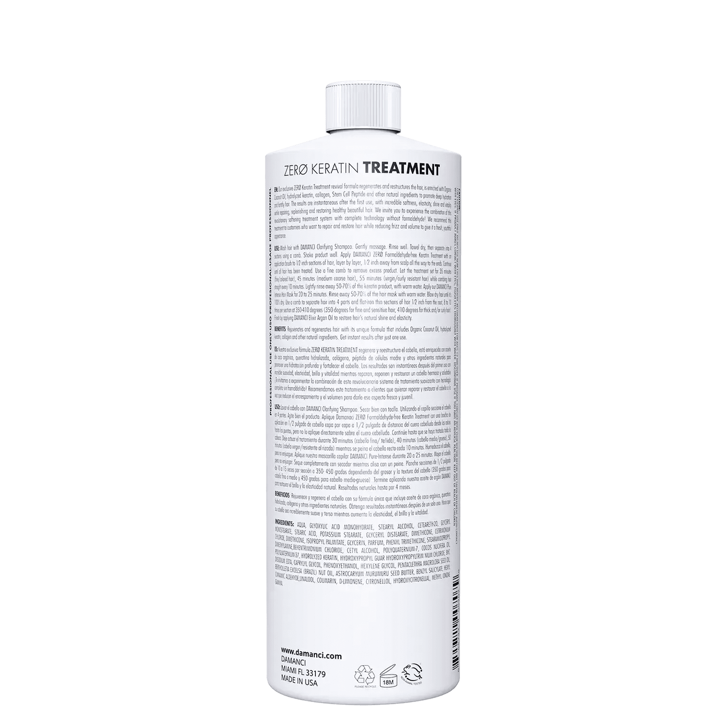 ZerØ Keratin Treatment, Formaldehyde-Free Keratin