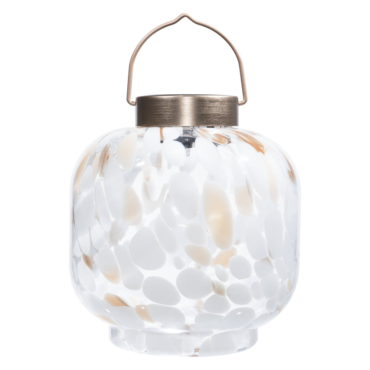 Cabin Solar Lantern 8" Handblown Glass