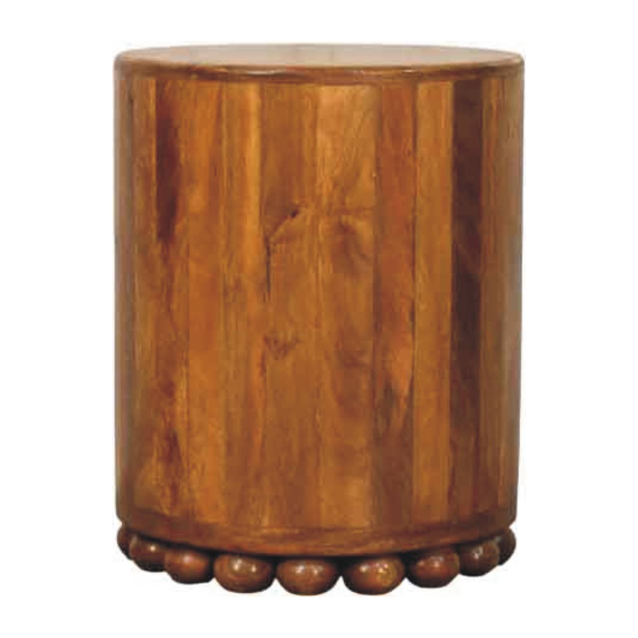 Solid Wood Bola Round Side Table