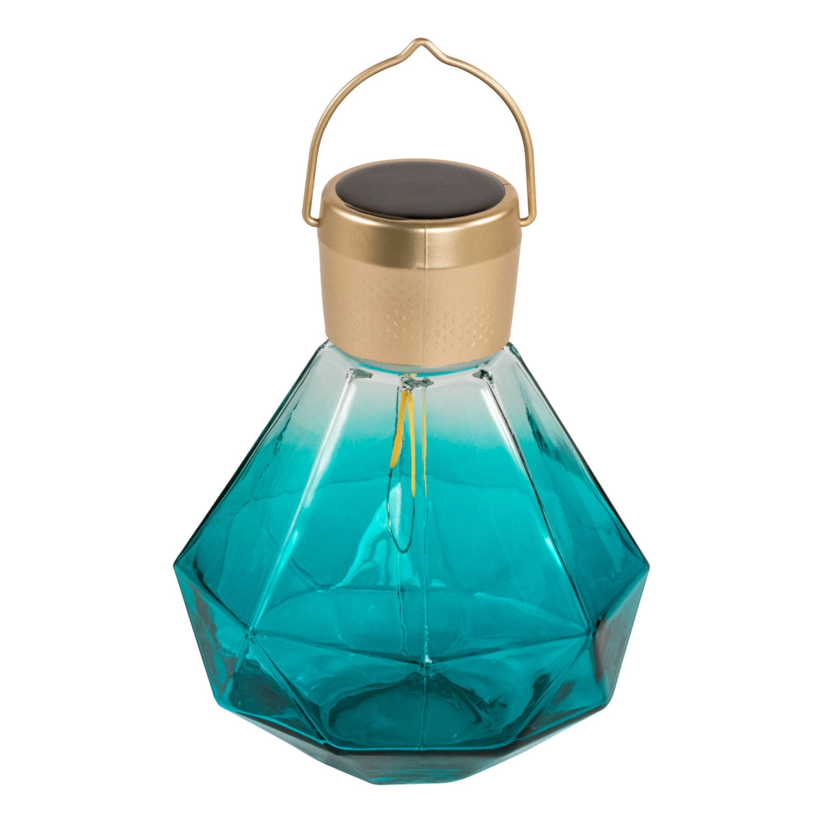 Gem Solar Lantern 6.75" Handblown Glass