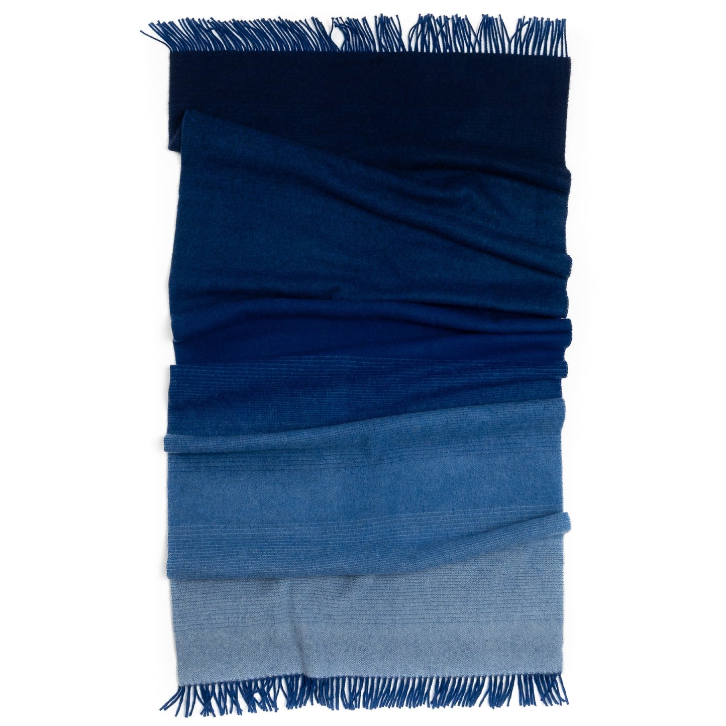 Whisper Ombre Merino Throw in Deep Water | Prince of Scots - Osadia Concept Store