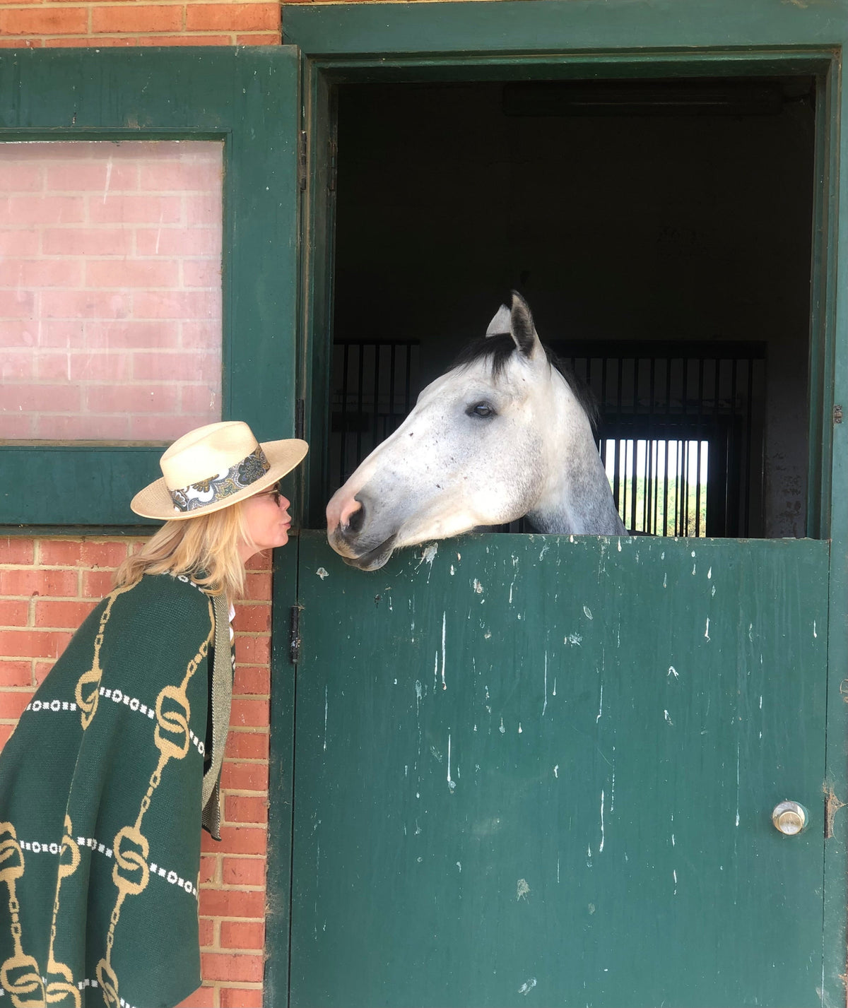 Equestrian House of Bits - Cotton Sustainable Knit Throw Blanket