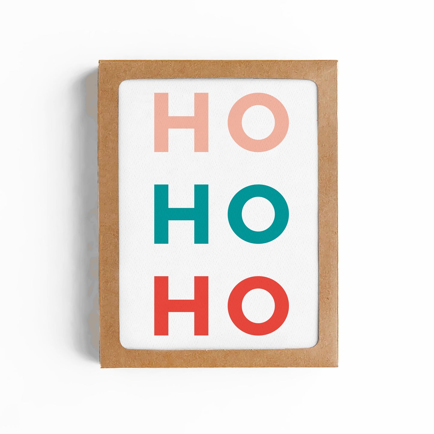 HO HO HO Santa Claus Christmas Card-Boxed Set of 8 Cards