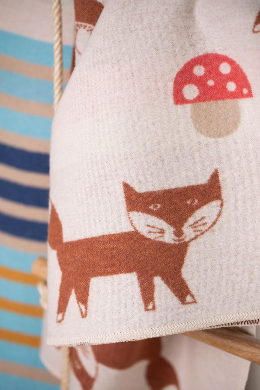 JUWEL Baby Blanket "Fox and Mushroom"