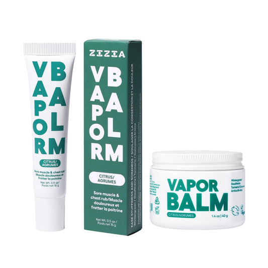 Vapor Balm Glass Jar + Vapor Balm Travel-Size Tube