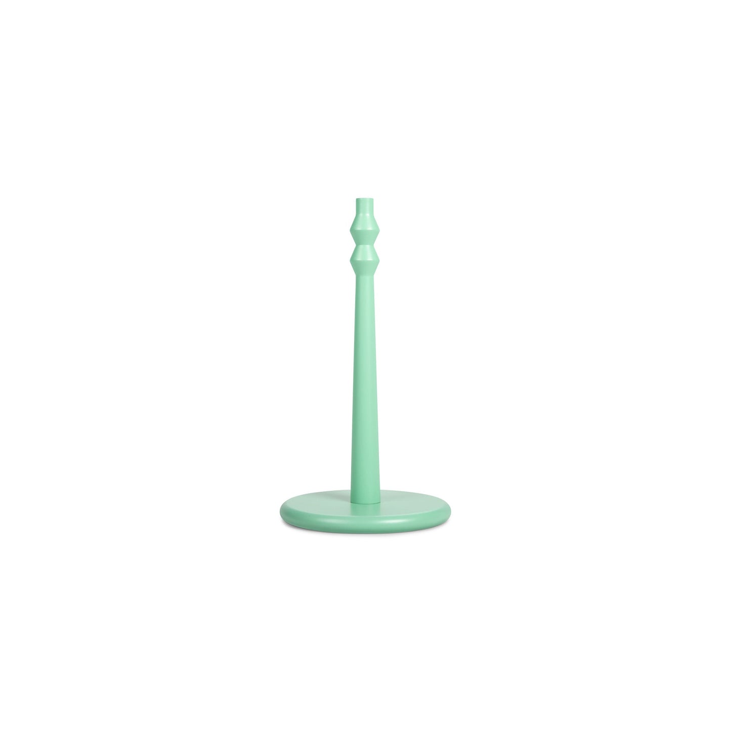 Wooden Kitchen Roll Holder in Opaline Green
