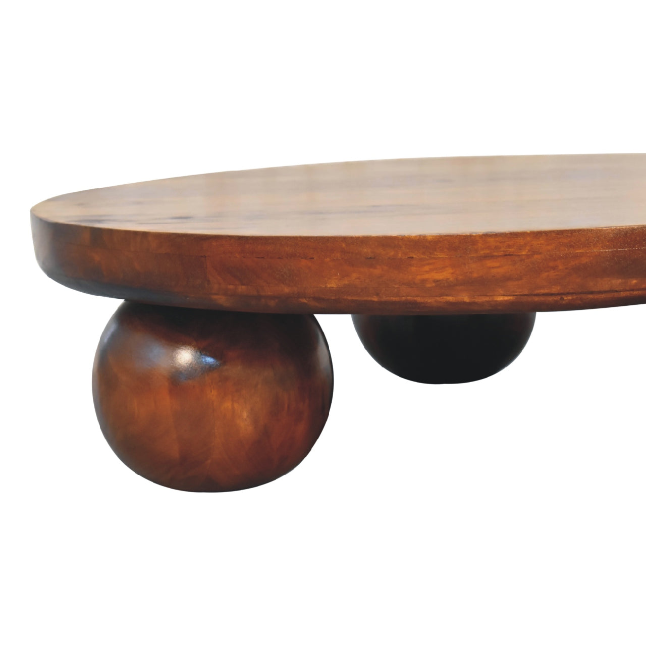 Solid Wood Central Ball Table