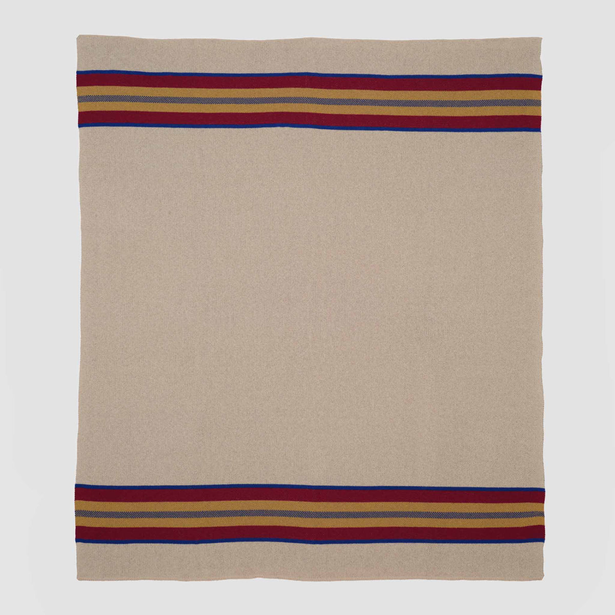 Camp Stripe - Cotton Sustainable Knit Throw Blanket Fall Rustic Gift