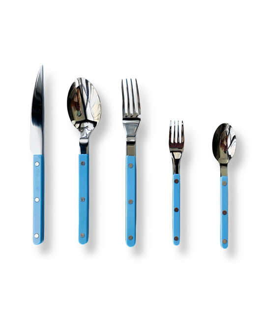 S/10 Dopamine Stainless Steel Rivet Flatware, Contemporary Bistrot Style Cutlery