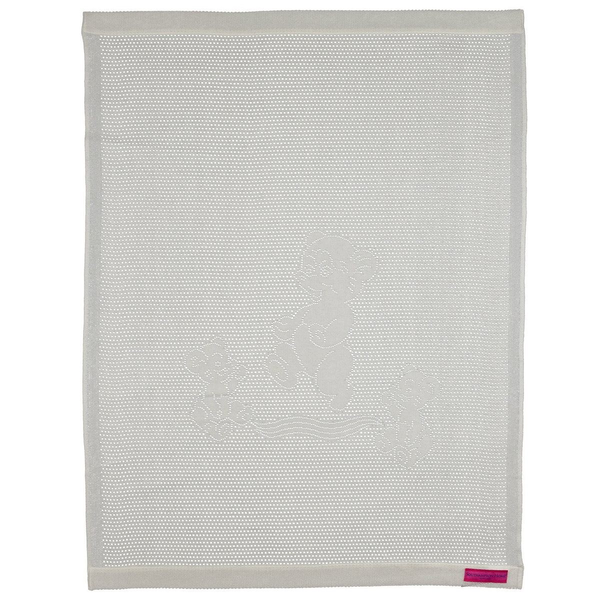 Southampton Home Lace Weave Teddy Bear Baby Blanket ~ Ivory ~
