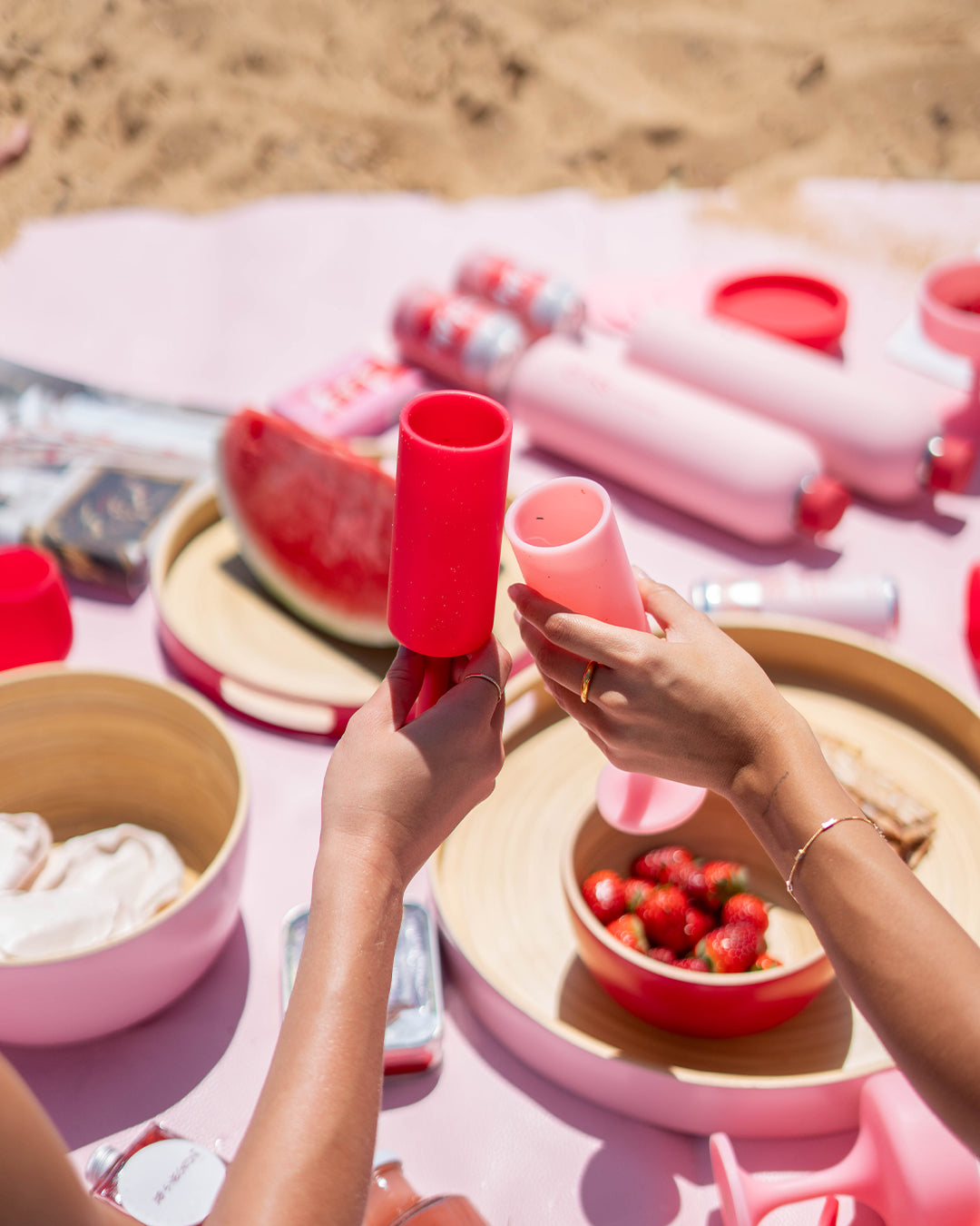 Cherry + Blush | Seff | Unbreakable Champagne Flutes