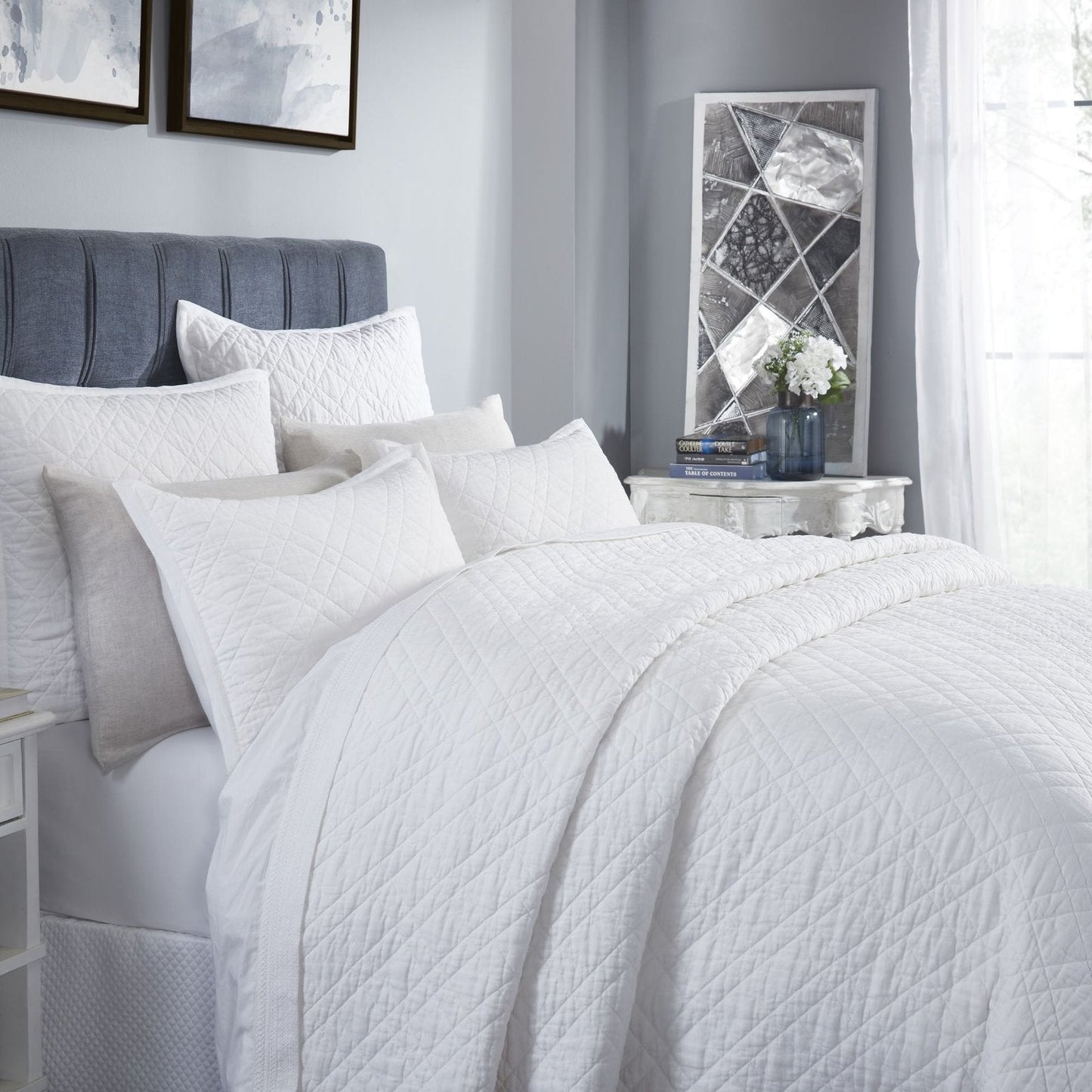 Chloe European Linen Coverlet