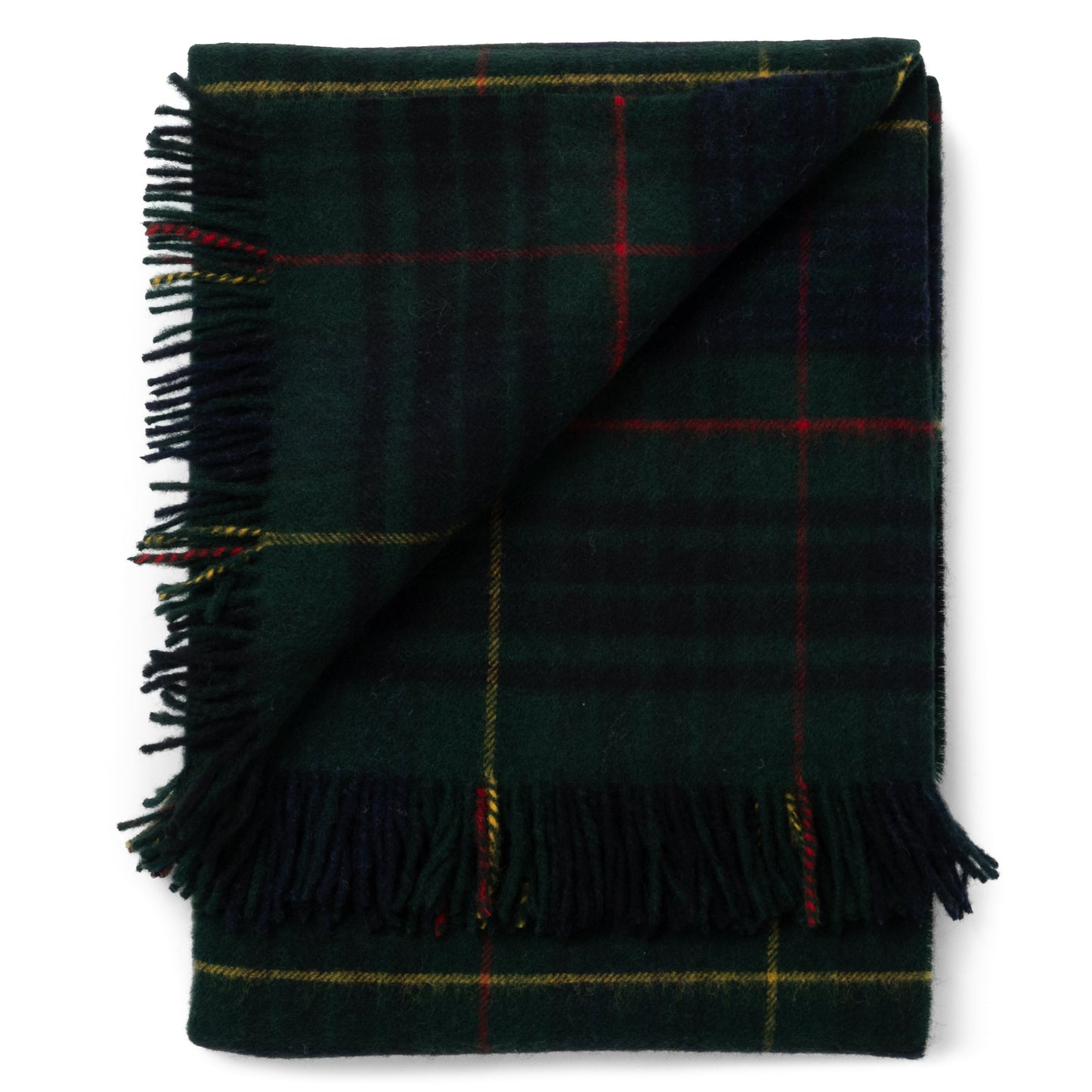 Highland Tweeds Shetland Lambswool Throw (Hunting Stewart)